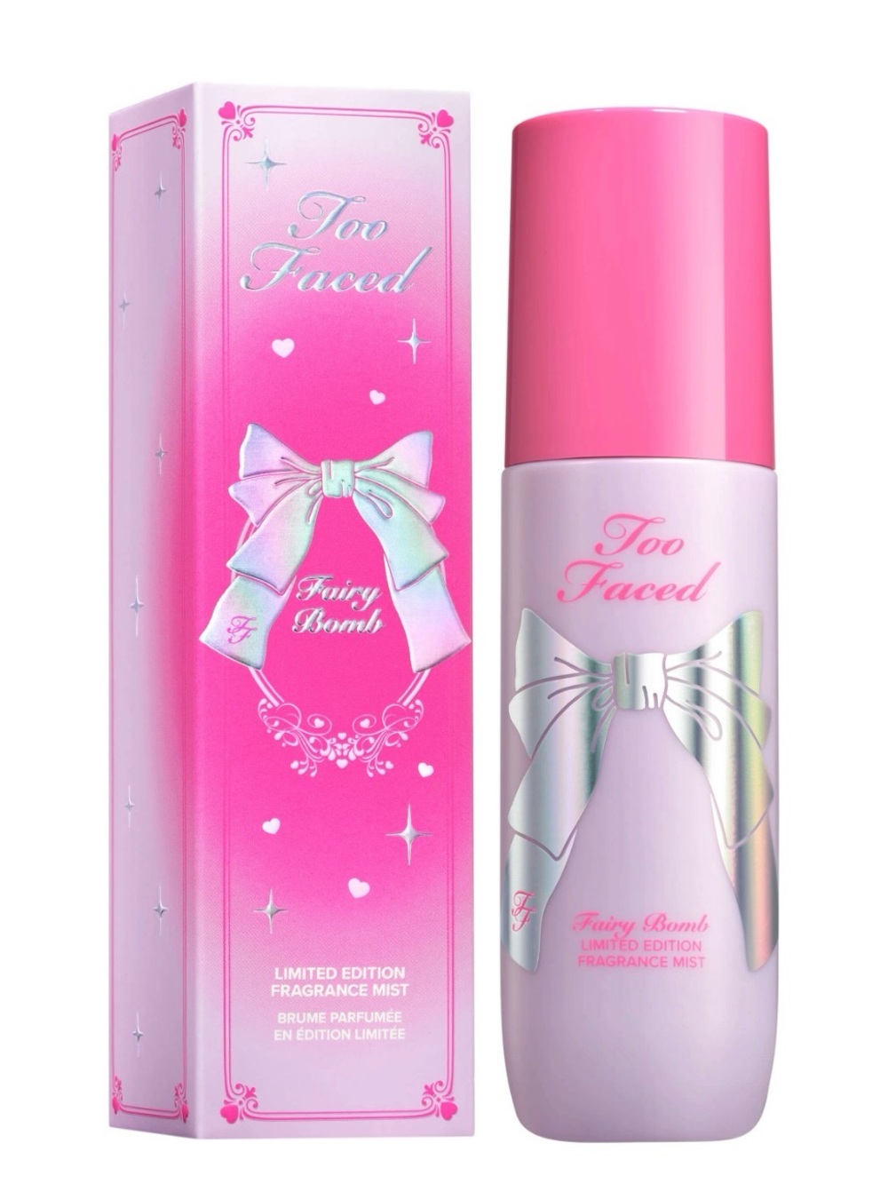 Too Faced Pink & Silver Fragrance Mist Bottle - Limited Edition